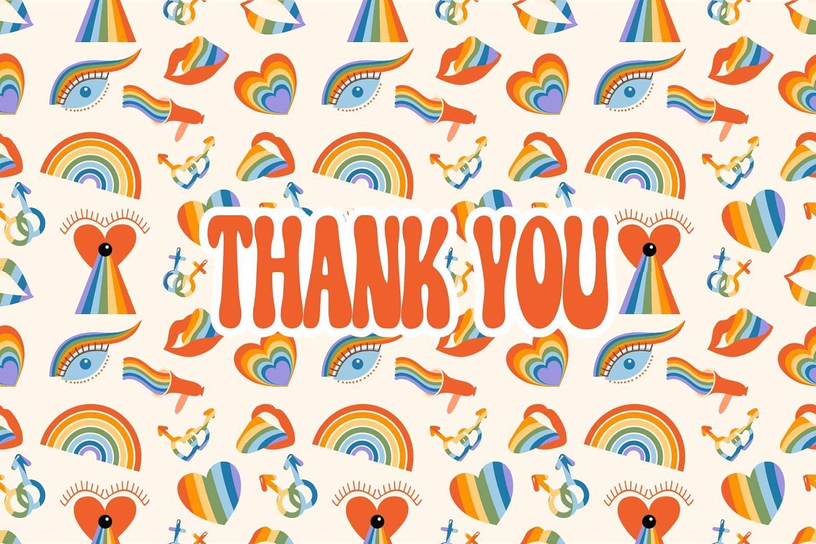 Retro Pride Groovy Set