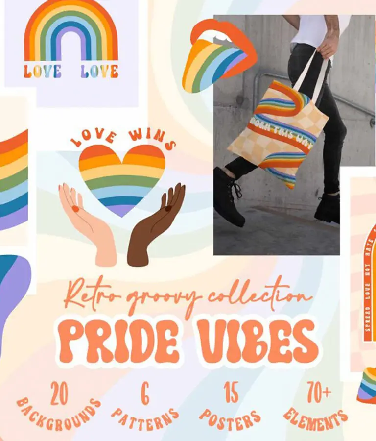 Retro Pride Groovy Set