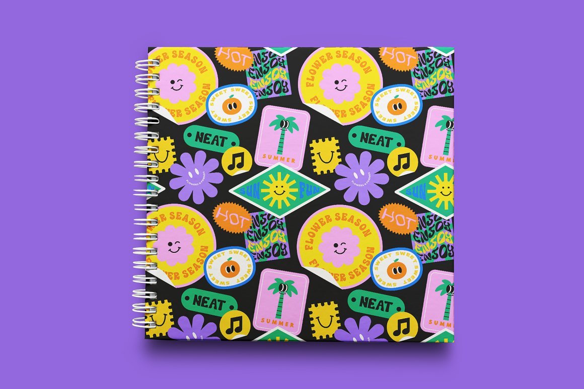 Retro Cartoon Labels