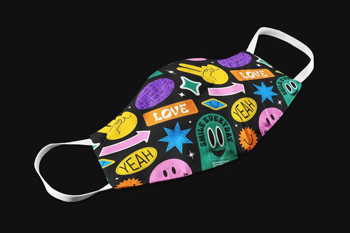 Retro Cartoon Labels