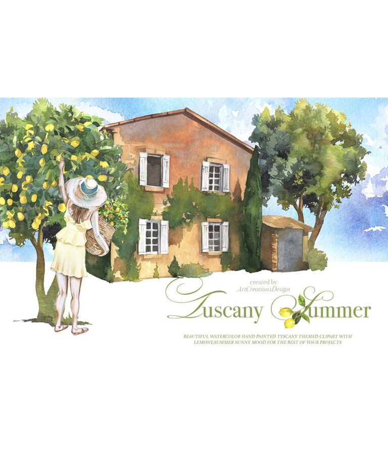 Summer Watercolor Clipart