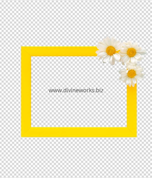Yellow Flower Frame Png