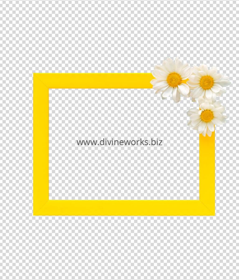Yellow Flower Frame Png