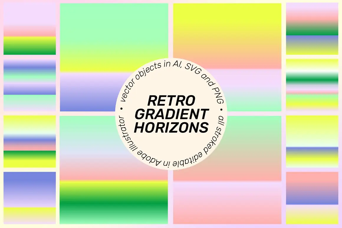 Retro Geo Clipart