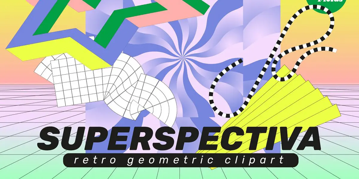 Retro Geo Clipart