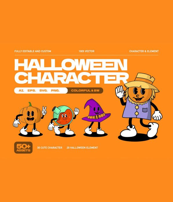 Halloween Fun Character and Assets
