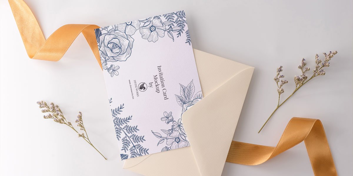 Invitation Card Mockup Download