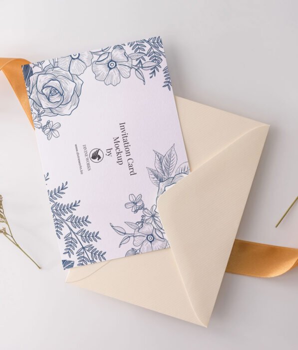 Invitation Card Mockup Download