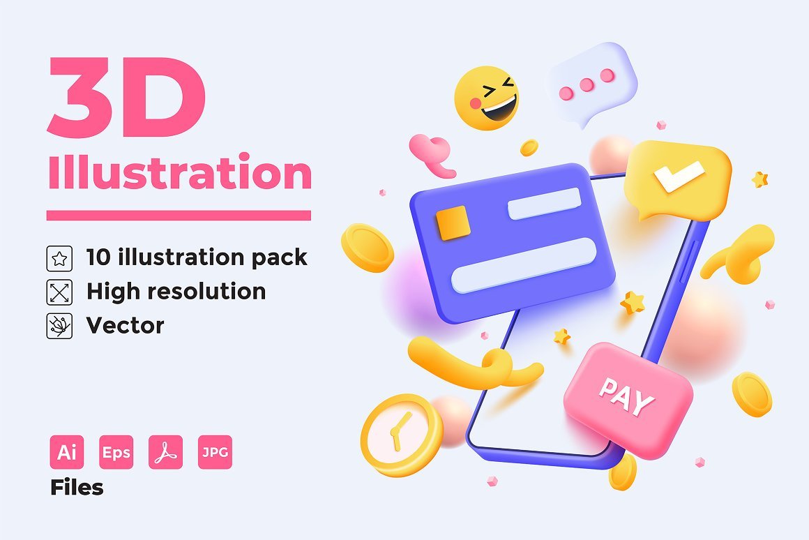 3D Vector Illustrations