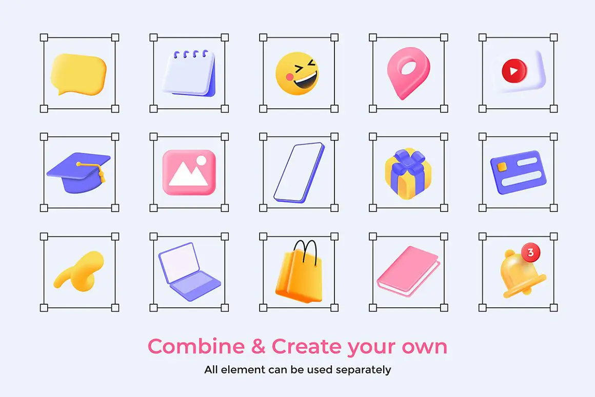 3D Vector Illustrations