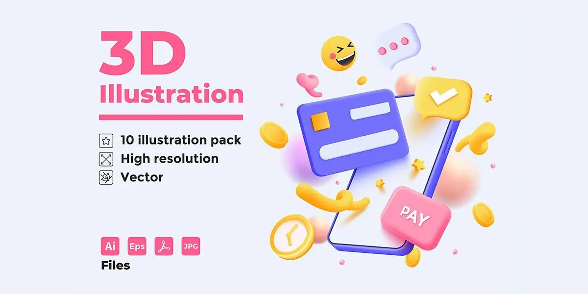 3D Vector Illustrations