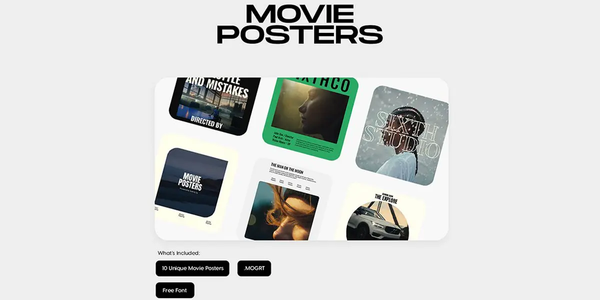 Movie Poster Templates