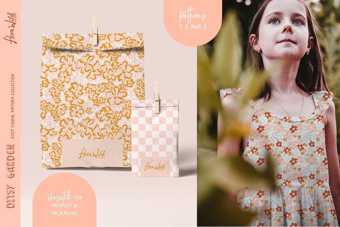 Retro Floral Patterns & Wall Art