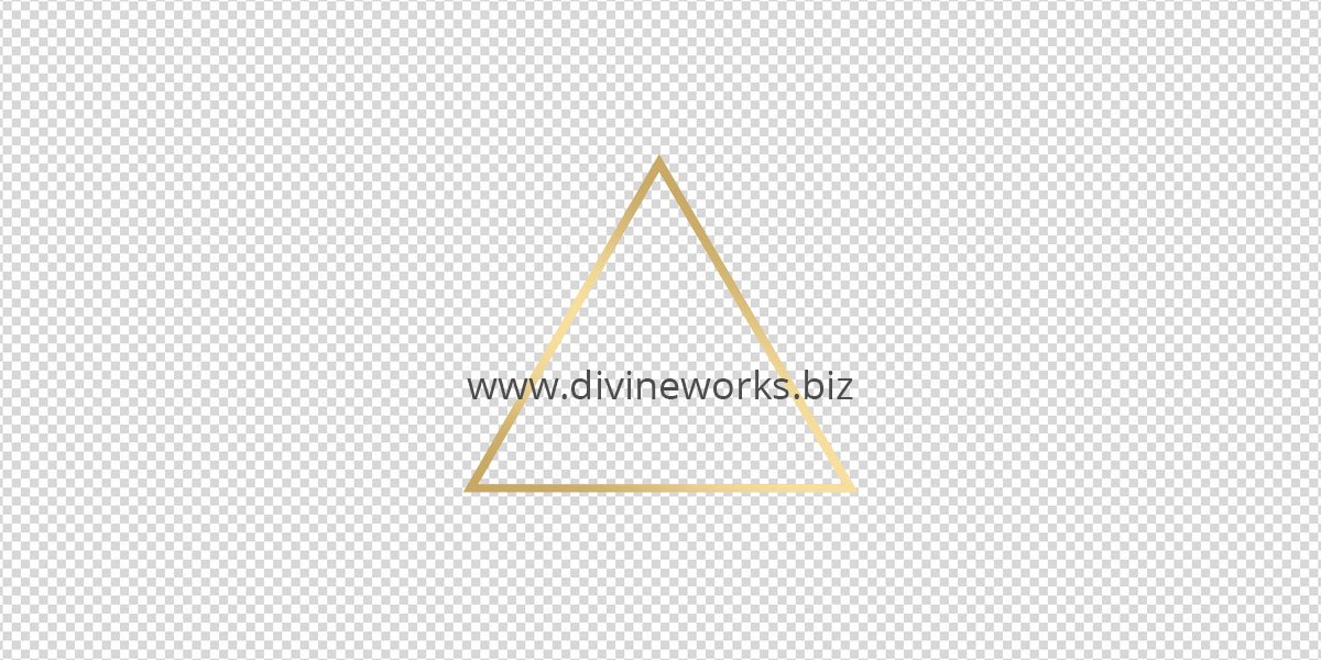 Transparent Golden Triangle Png