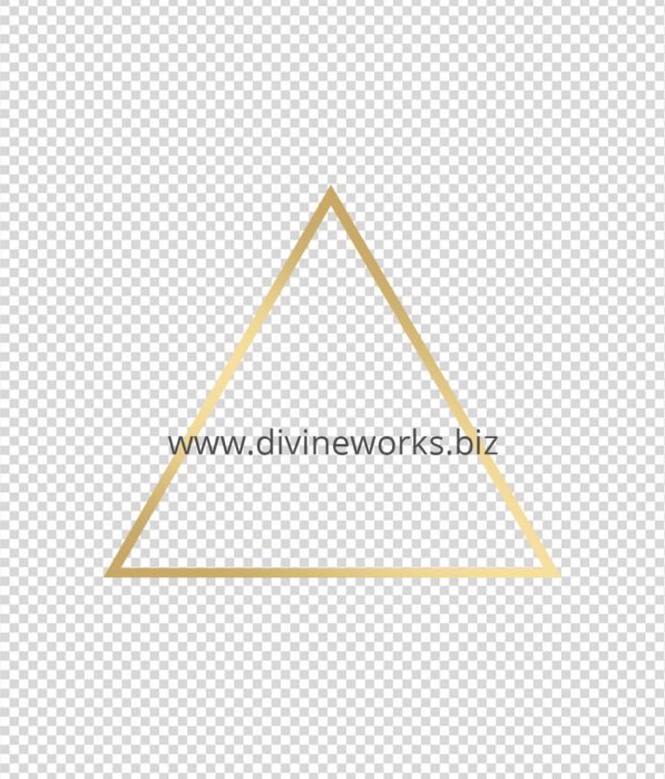 Transparent Golden Triangle Png