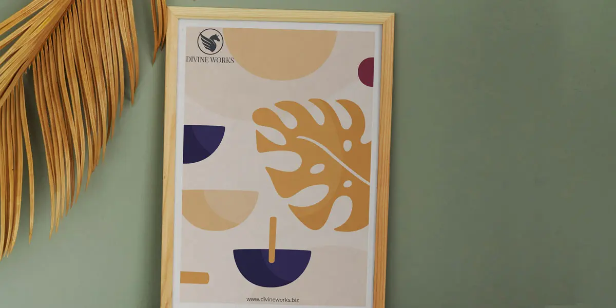 Wooden Frame Mockup PSD