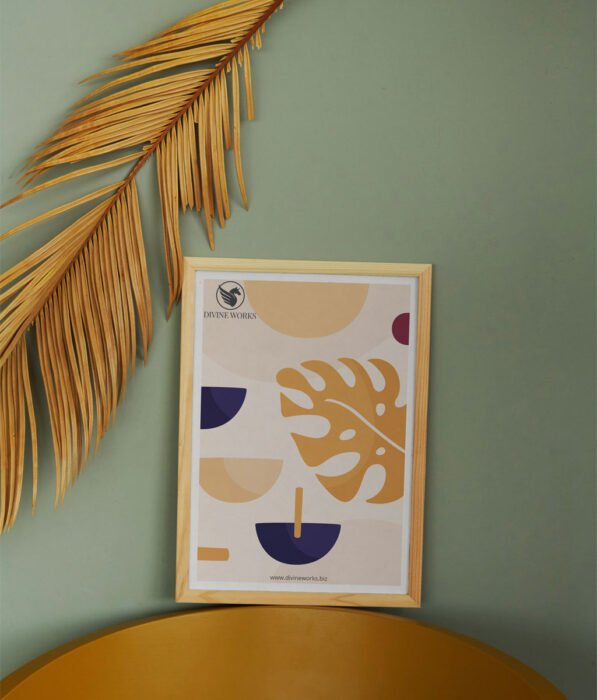 Wooden Frame Mockup PSD