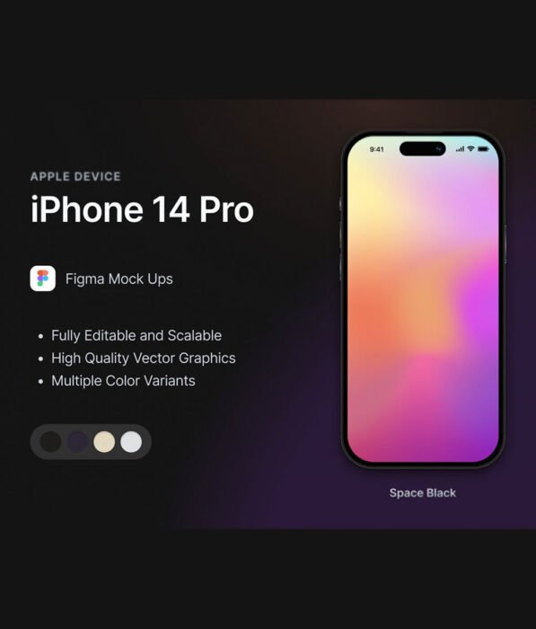 iPhone 14 Pro Figma Mockup Template