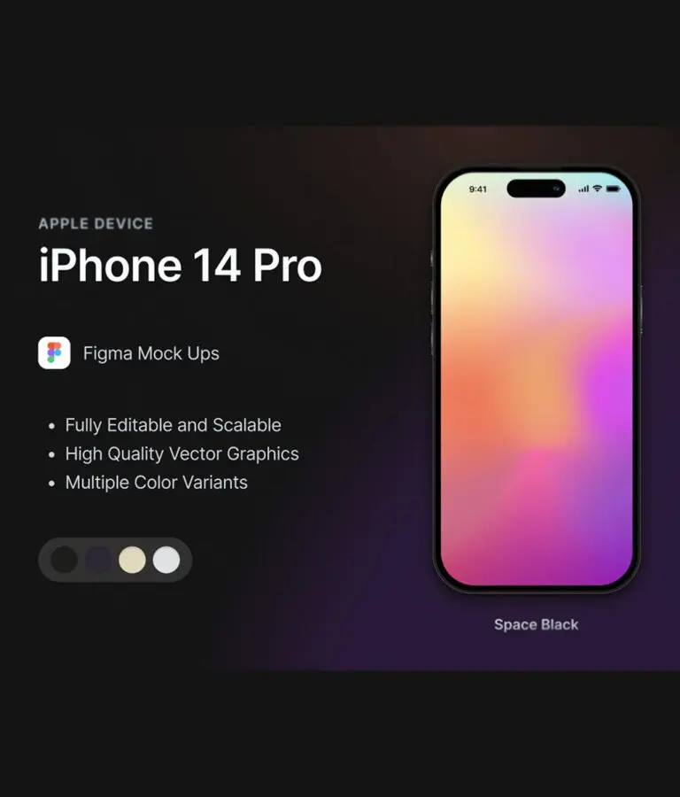 iPhone 14 Pro Figma Mockup Template