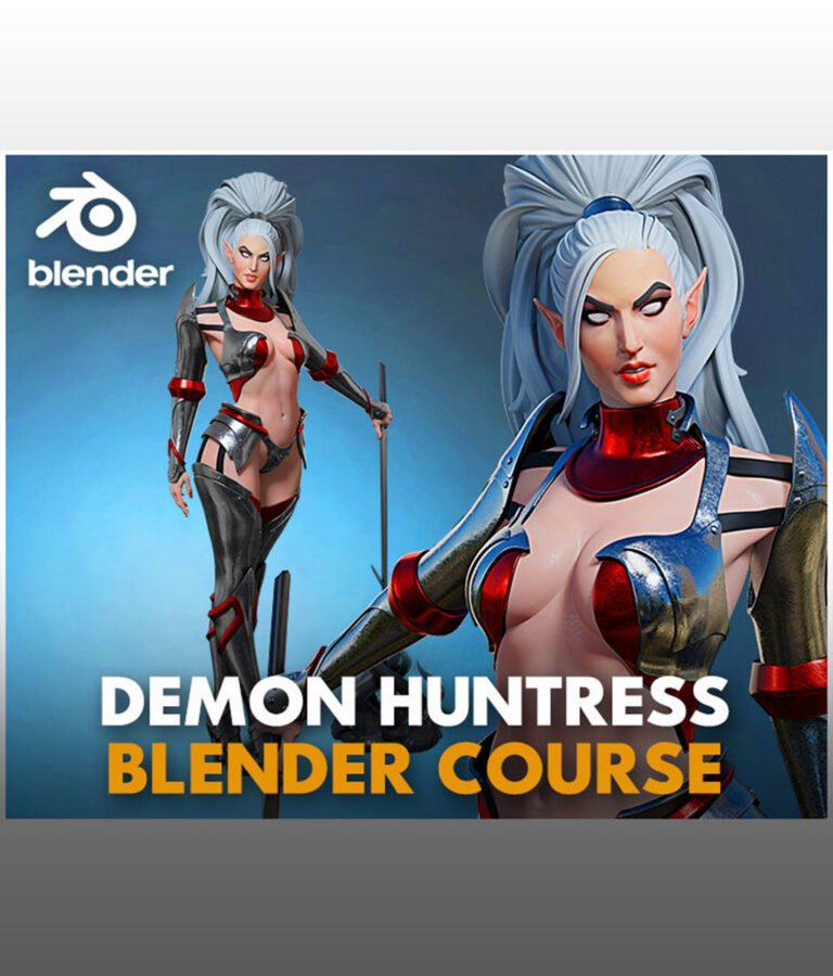 Demon Huntress in Blender course