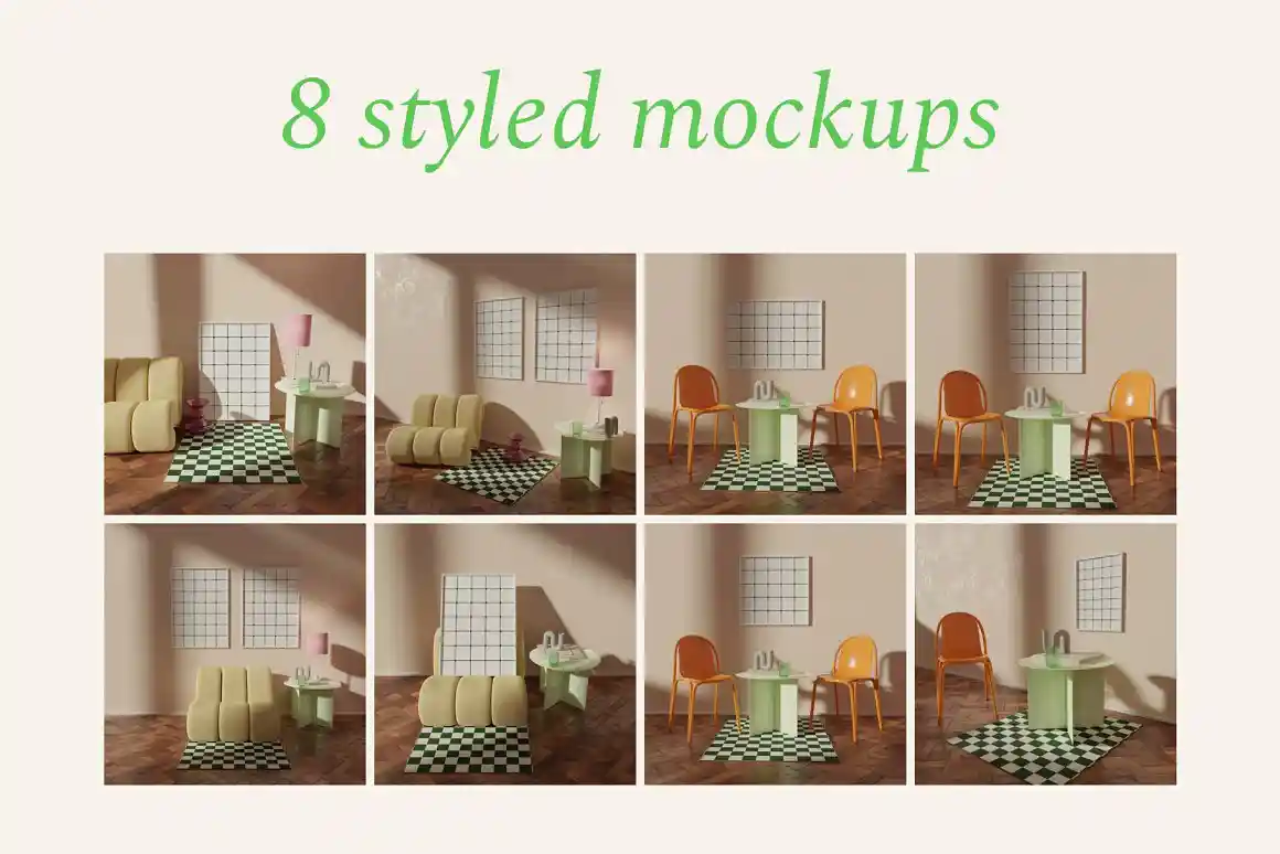 Frame Mockup Bundle for Print