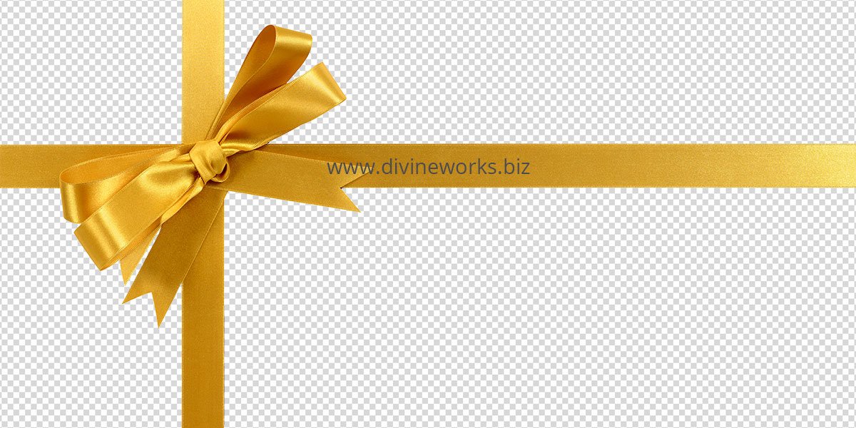Free Gold Gift Bow Png Image
