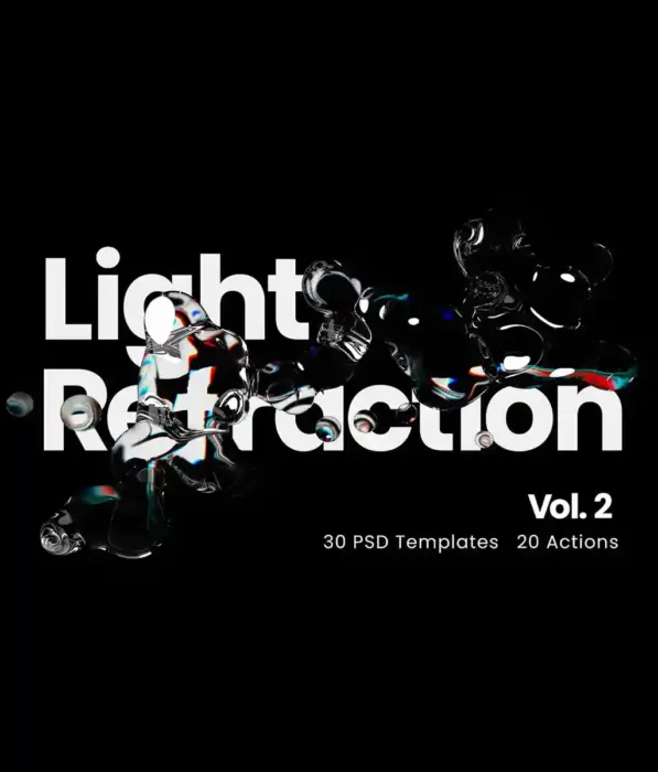 Light Refraction Photoshop Effect