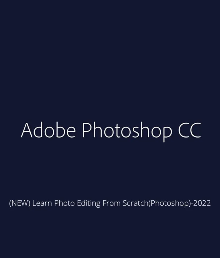 Photoshop Photo Editing Course
