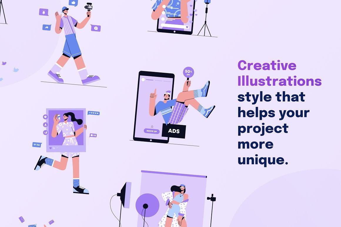 Social Media Illustration