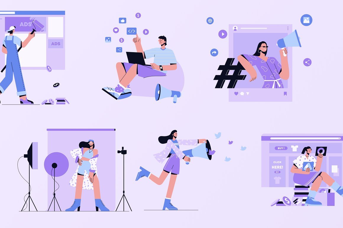 Social Media Illustration