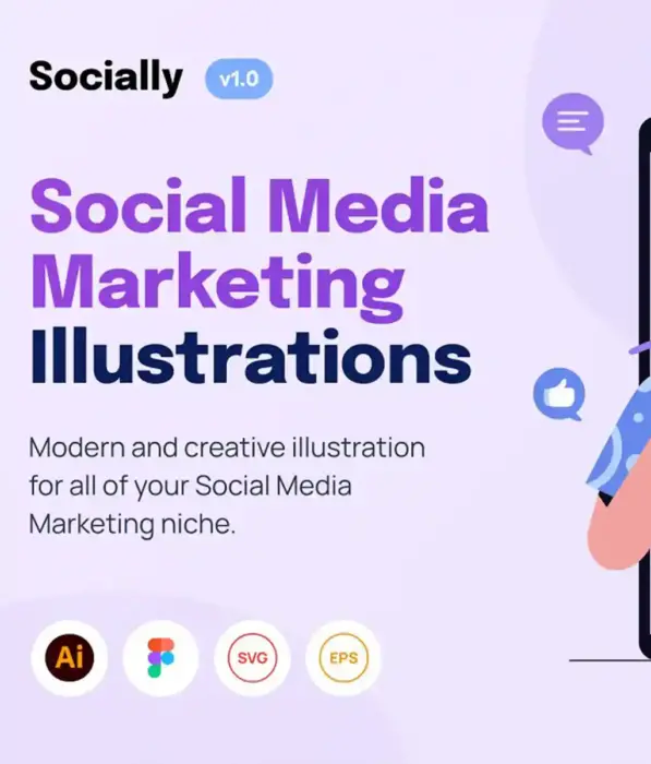 Social Media Illustration Pack