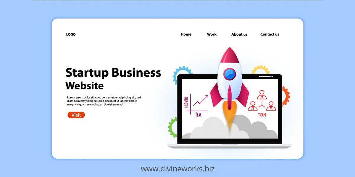Startup Business Website Free Illustration