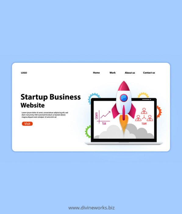 Startup Business Website Free Illustration