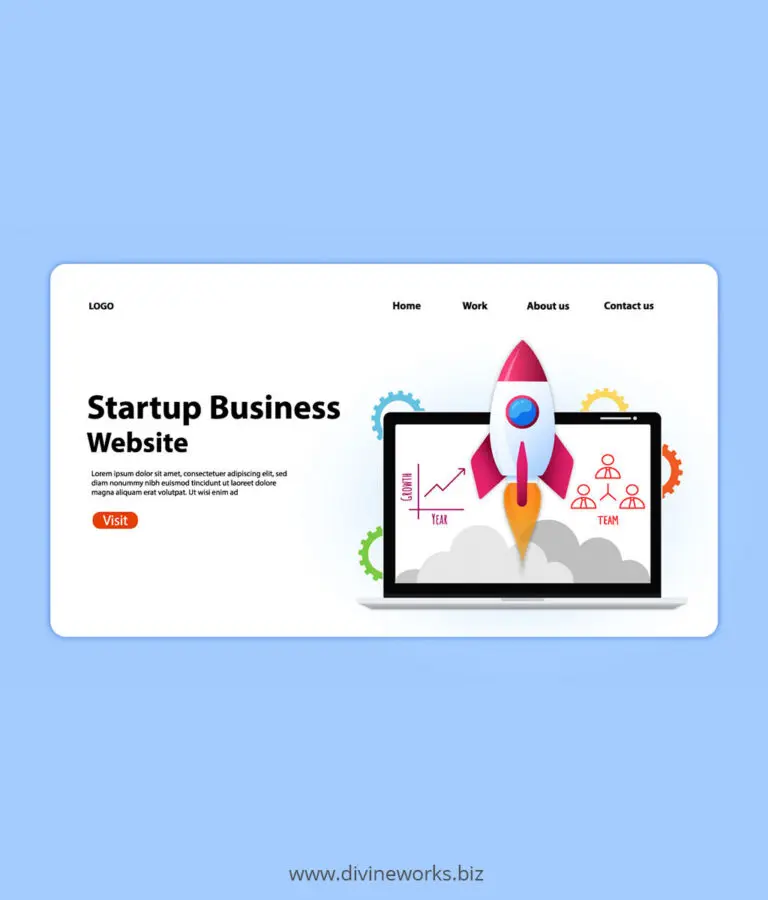 Startup Business Website Free Illustration