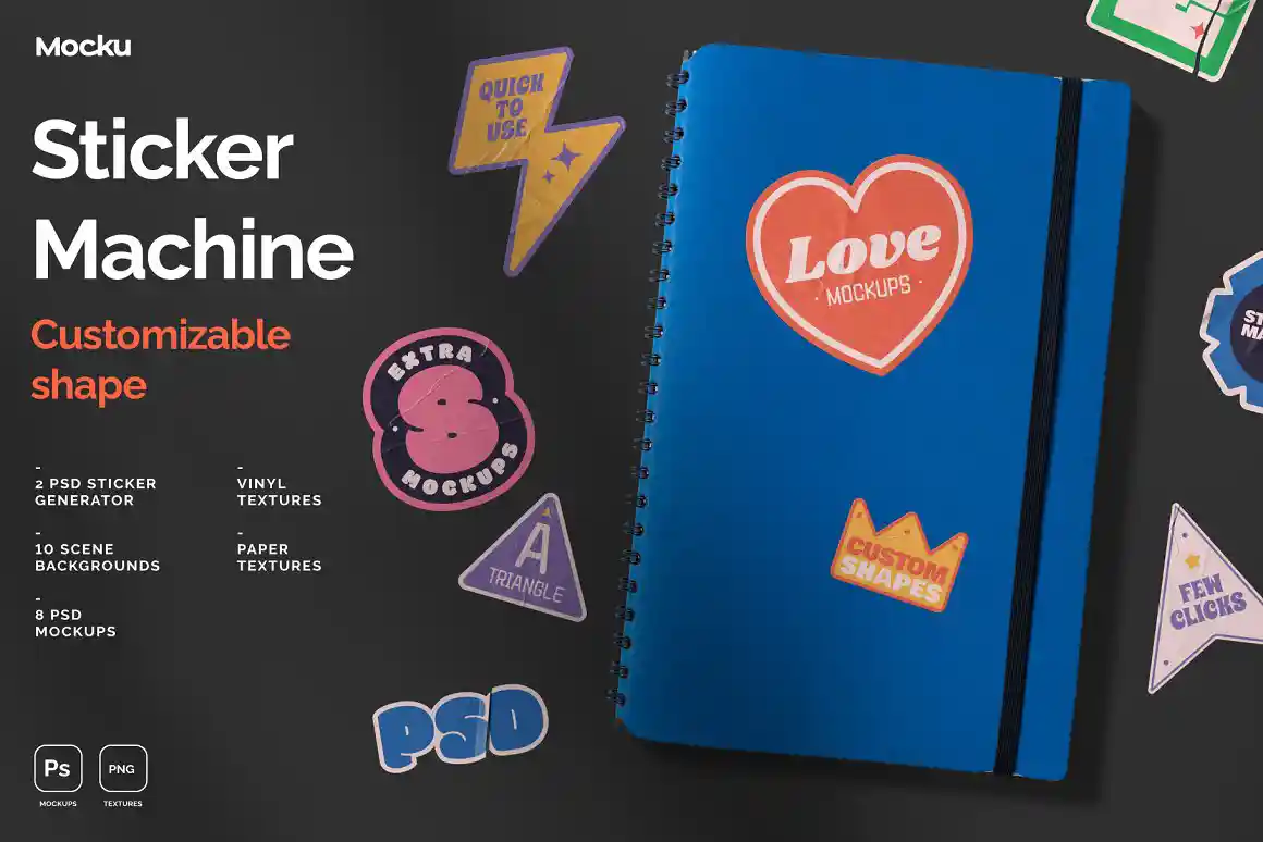 Sticker Machine Mockup