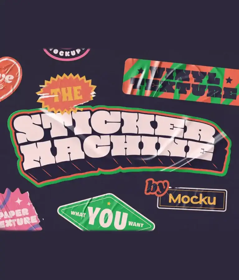 Sticker Machine Mockup