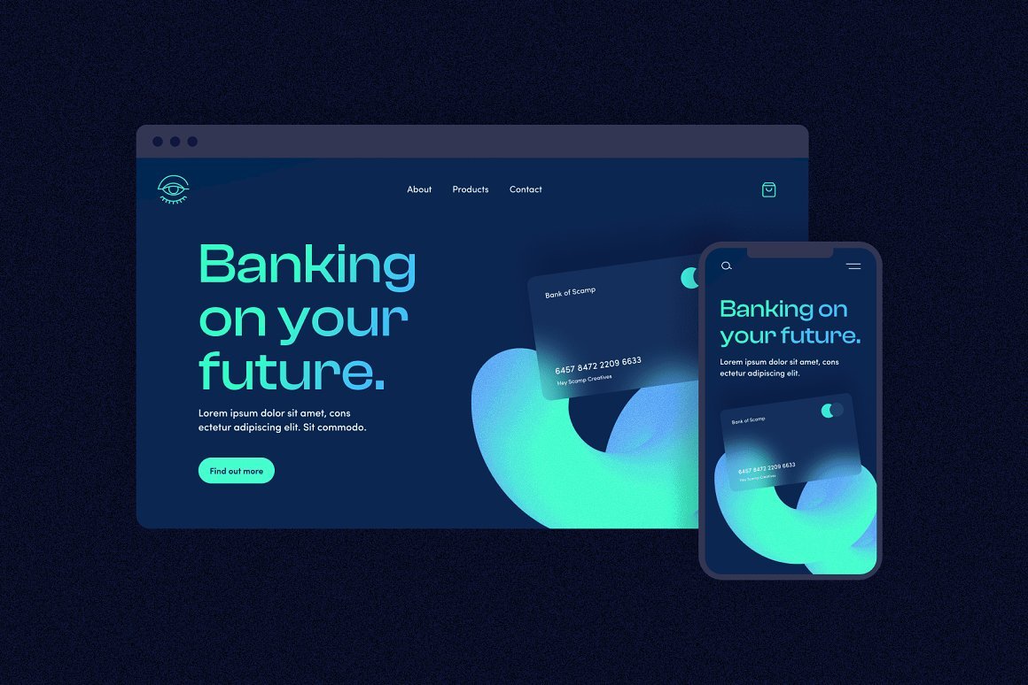 Grainy Textured 3D Squiggles