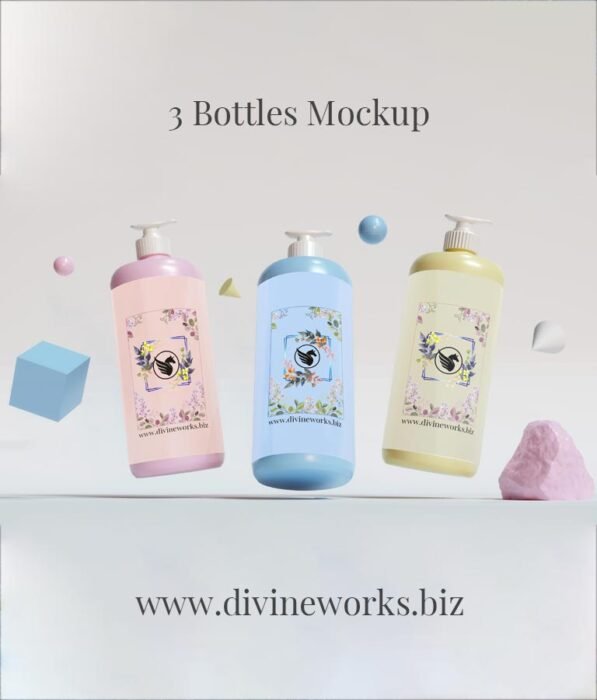 Cosmetic Bottle Mockup PSD