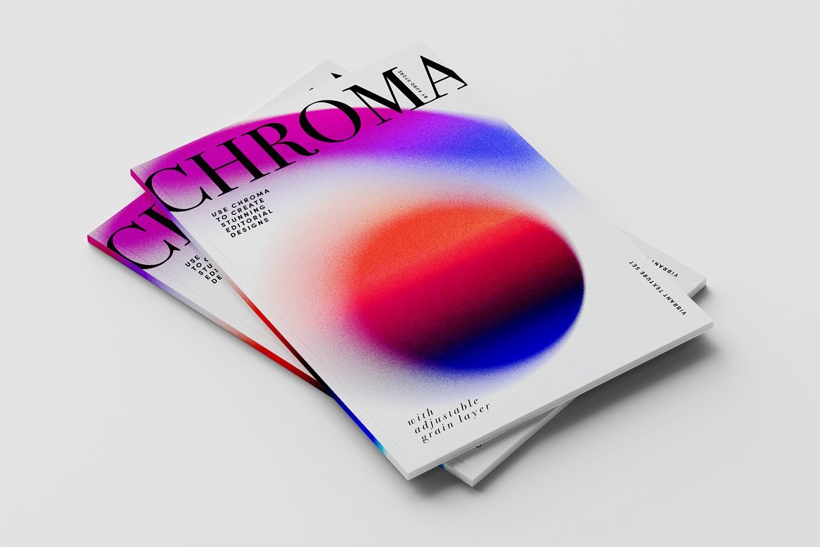 chroma grainy gradient textures