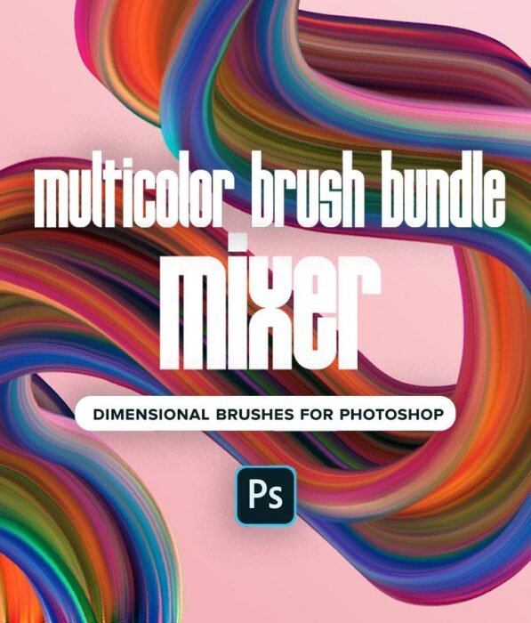 Multicolor Photoshop Brushes Bundle