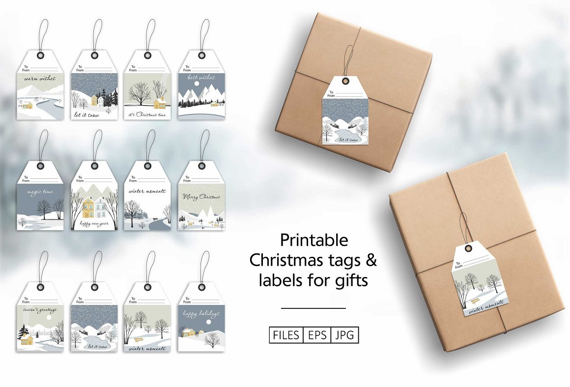 Winter Moments Vector Illustrations