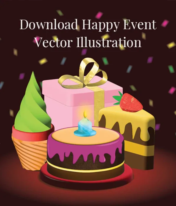 Happy Event Vector Illustration Free Download