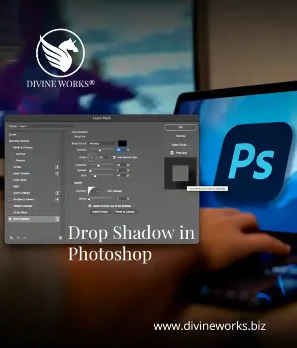 Drop Shadow in Photoshop