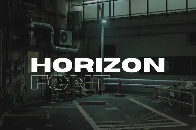 Horizon Wide Sans Serif Font
