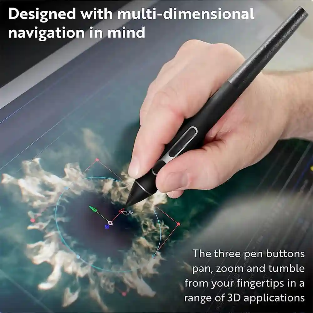 Digital Pen Pro 3D - KP505 for Wacom Graphics Drawing Tablet Monitor Compatible