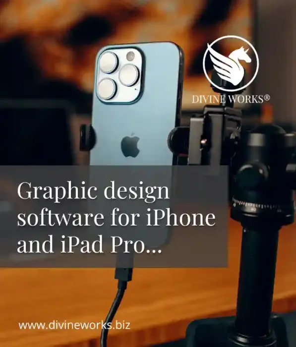 Graphic design software for iPhone and iPad Pro