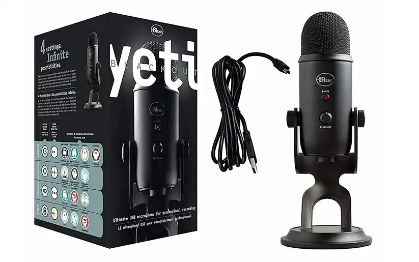 Blue Yeti Blackout USB Microphone