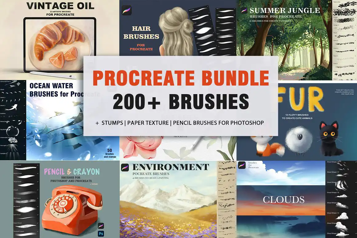 Procreate bundle brushes
