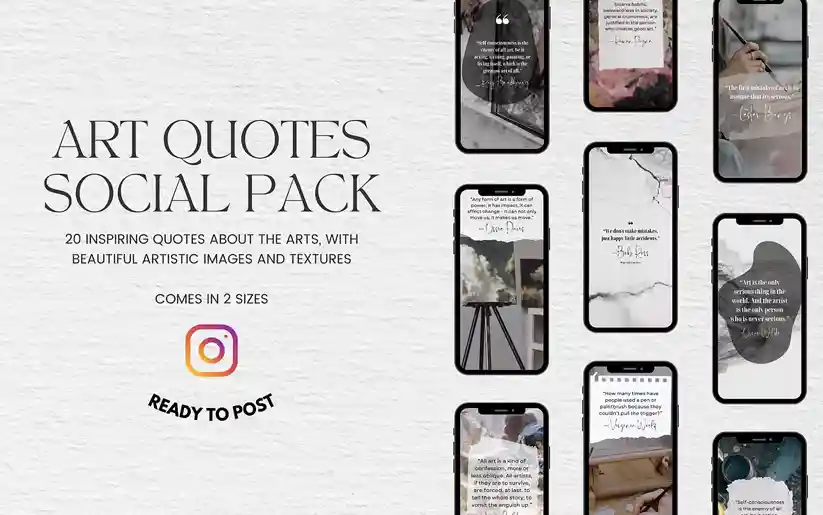 Artist Quotes Instagram Templates Pack