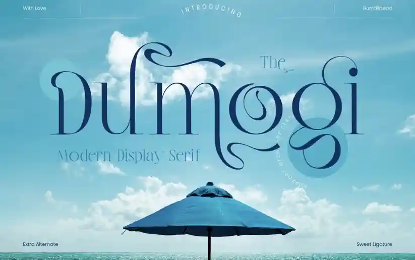 Dumogi the coolest fonts for logos